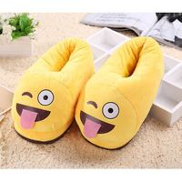 CHAUSSON - PANTOUFLE Femme Chausson Pantoufle Emoji Mule D'hiver Chaud CHAUSSON - PANTOUFLE Femme Chausson Pantoufle Emoji Mule D'hiver Chaud