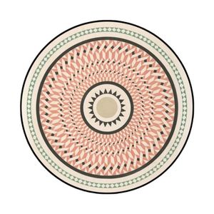 TAPIS Tapis ethnique rond φ80cm grand tapis berbere moti