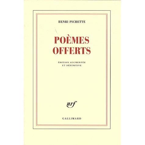 Poèmes offerts (édition 2009)   Achat / Vente livre Henri Pichette