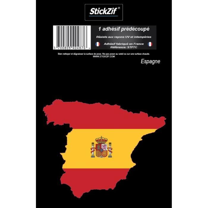 STICKZIF 1 Adhésif Carte Espagne STP7C