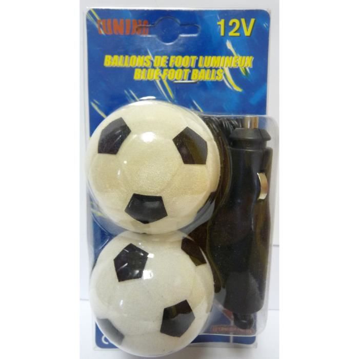 Lot de 2 ballons de foot lumineux - 12V