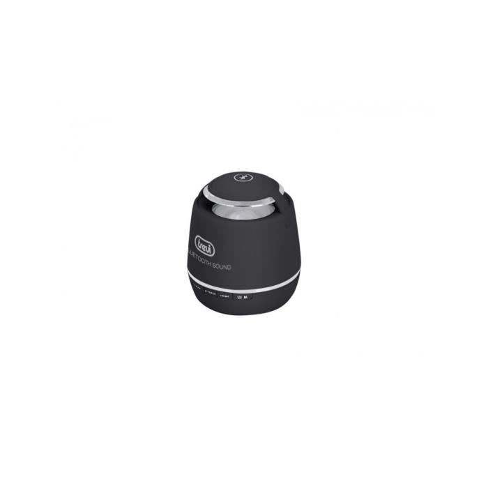 TREVI 0XP07100 Mini Enceinte Nomade Bluetooth - LED - Noir