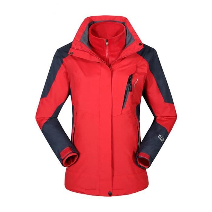 Veste Doublé Hiver 1 Polaire 3 À Imperméable Amovible Femme En Parka xOtz4z