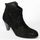 BOTTINES FEMME CUIR NOIR SUEDE MARQUE BOCAGE 38