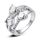 Exquis Bijoux or blanc 18 carats plaqué brillant c