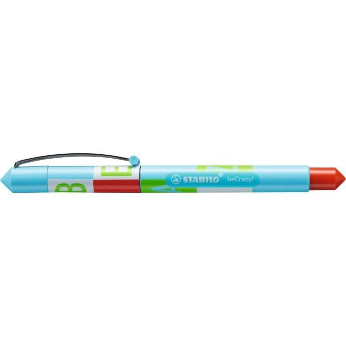 STABILO Stylo-plume beCrazy! - Collection Type : décor bleu