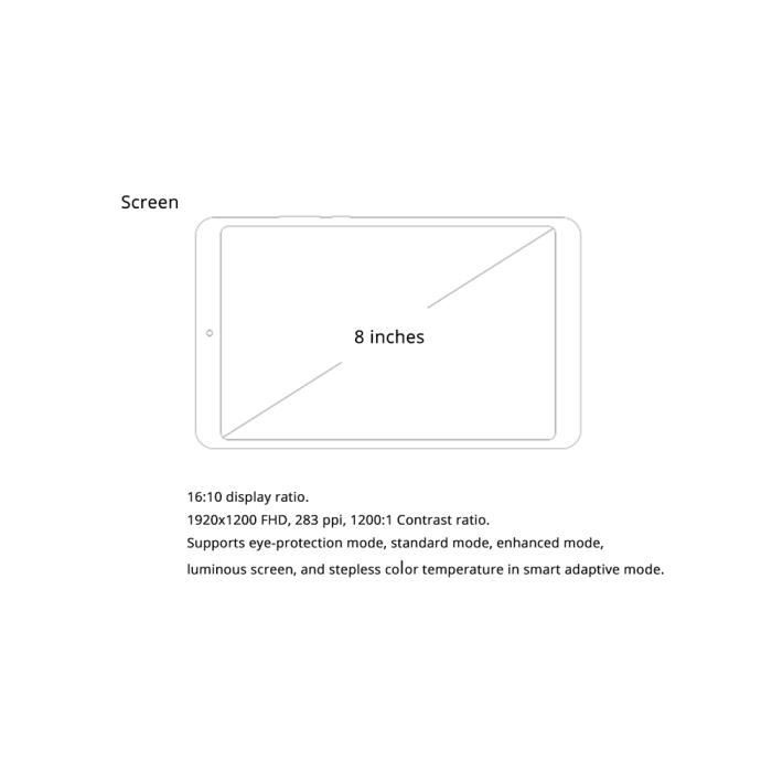 Xiaomi Mi Pad 4 4G Tablette Tactile 8.0 inch MIUI3