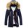 Hommes d'hiver Parka longue fourrure capuche Co...