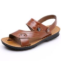 SANDALE - NU-PIEDS SIMPVALE sandales en cuir d'été pour hommes SANDALE - NU-PIEDS SIMPVALE sandales en cuir d'été pour hommes