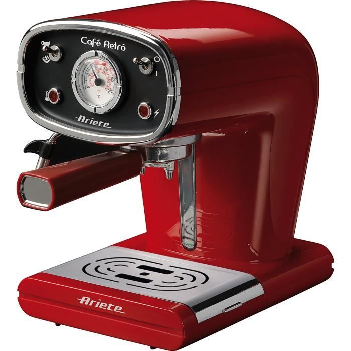 ARIETE 1388 Machine expresso classique Cafe Retro Rouge
