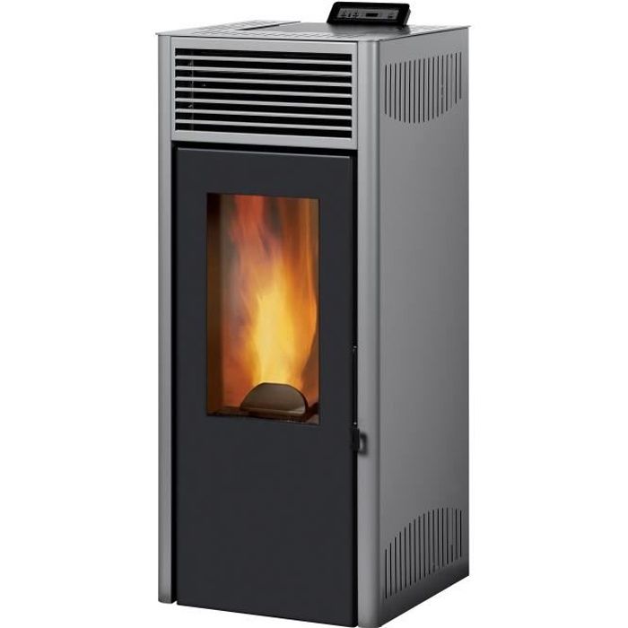 INVICTA Poêle à granulés Nola 7 - 7 kW - Gris