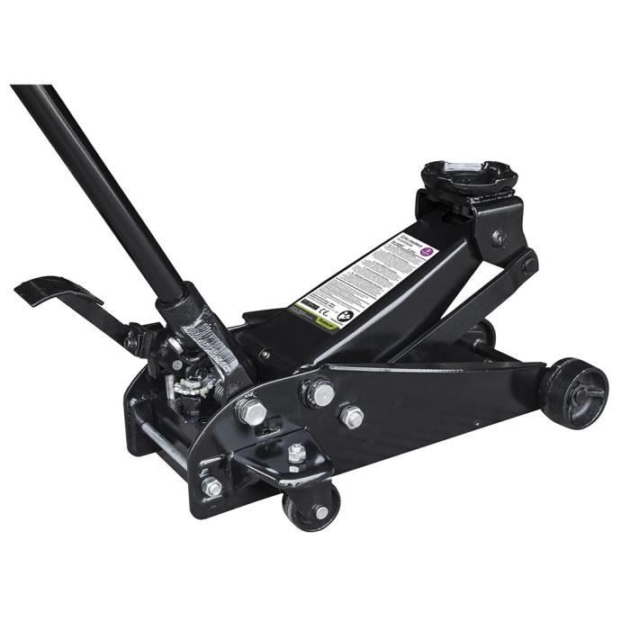 OROK Cric rouleur - Hydraulique - Avec pédale - Capacité max : 3 T