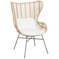 FAUTEUIL Fauteuil papillon en rotin naturel et métal FAUTEUIL Fauteuil papillon en rotin naturel et métal