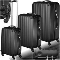 SET DE VALISES TECTAKE Set de 3 valises Mixte Trolley 400717-2 - SET DE VALISES TECTAKE Set de 3 valises Mixte Trolley 400717-2 -