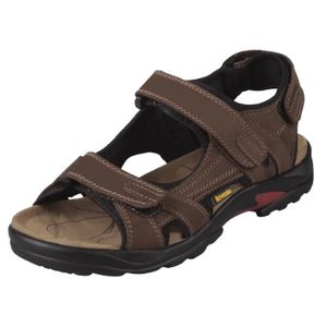 Outdoor Ouvert Ilovesia Cuir Sandales Nubuck Bout Velcros Homme 0wk8OnP