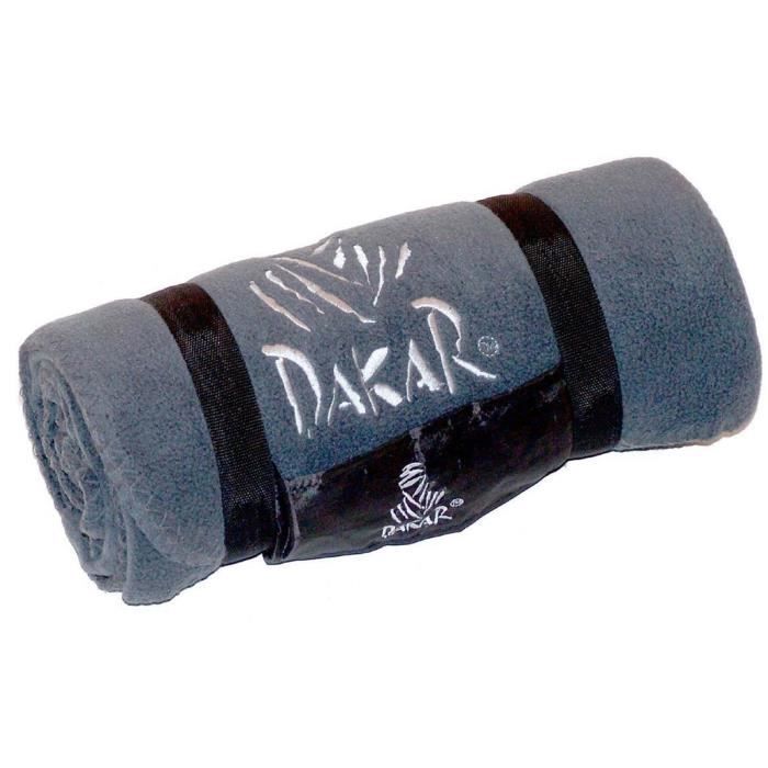 DAKAR Plaid brodé dakar gris
