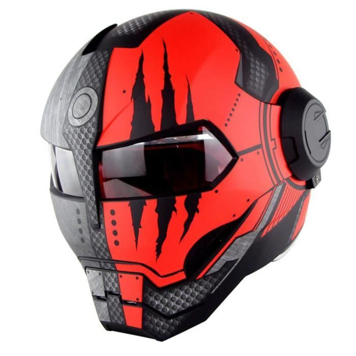 Casque Moto Unisexe De Marque Luxe Transformateurs Iron Man Soman