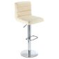 Swank Brossé De Cuisine En Acier Tabouret De Bar Pivotant Avec Faux
