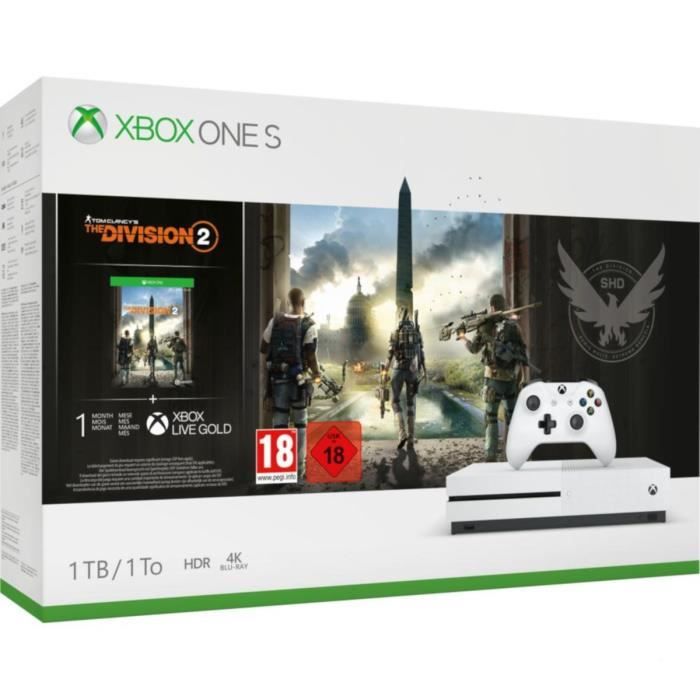 Xbox One S 1To Tom Clancy's the Division 2
