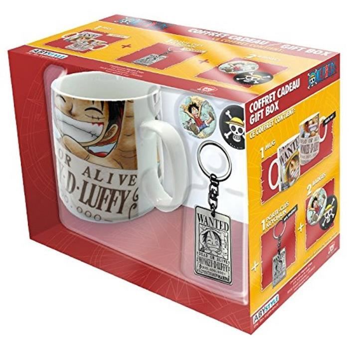 Pack Mug + Porte-clés + Badges One Piece - Wanted - ABYstyle
