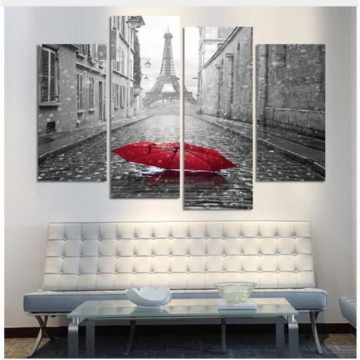 Mode Paris Street Peinture Murale Moderne Imprimée Sur Toile Beau