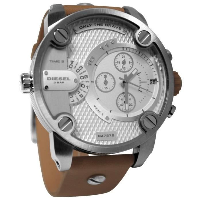 Bracelet De Montre Diesel 30mm Cuir Marron Original - DZ-1216 Pour Montres Diesel