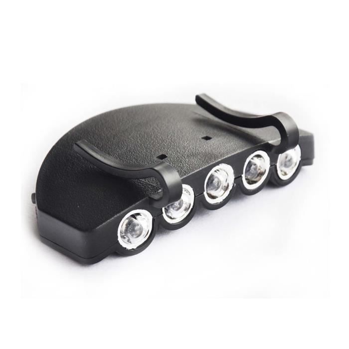 Camping 5 Pince Lampe Frontale Pêche Nf Eclairage Hicollie® Clip Visière Led Casquette 1x nOk8wP0