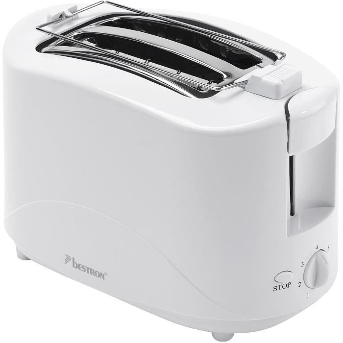 Toasteur - 750W - avec chauffe croissant - en blanc