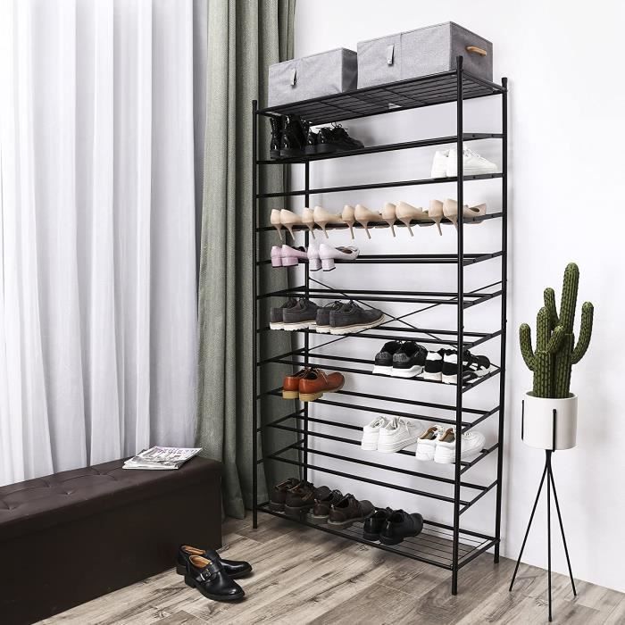 Songmics® Armoire étagères à chaussures 12 couches Meuble à chaussures