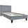 Lit "Lina" 90 x 190 cm - Gris clair