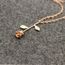 Mode Délicat Rose Fleur Pendentif Collier Beauté Charme Femmes Bijoux Cadeau Rose Gold