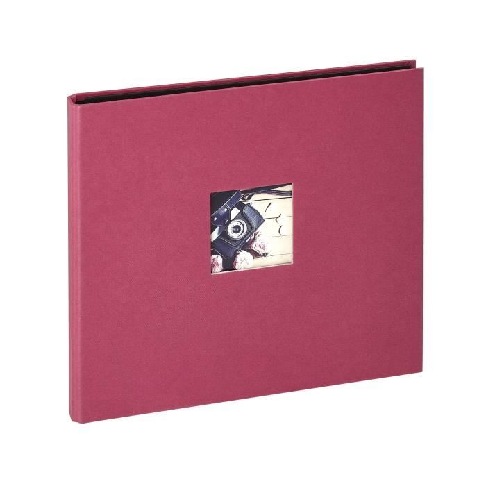 PANODIA Album photos traditionnel Studio - 80 vues - 40 pages - Rouge framboise