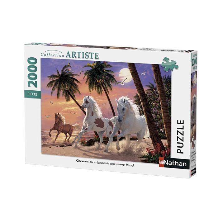 Nathan - Puzzle Chevaux du Crépuscule 2000 Pièces, 87882
