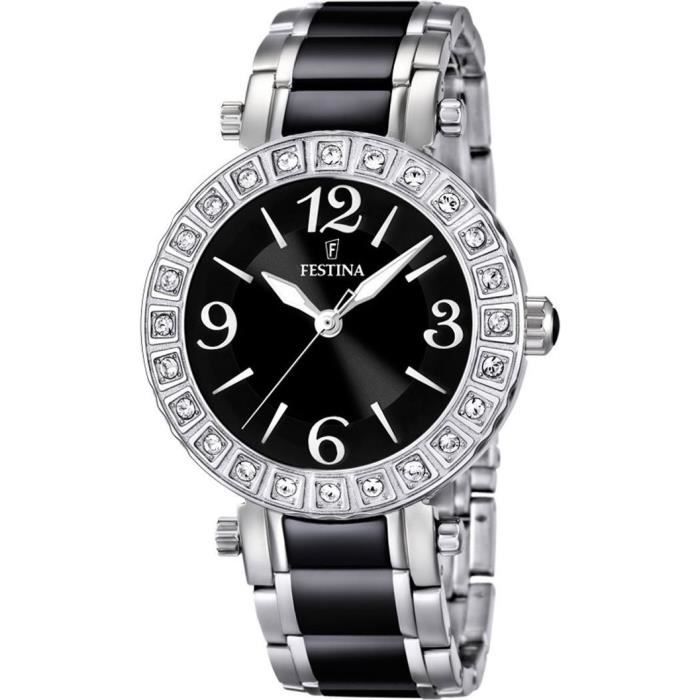 Montre Femme Festina Ceramic F16643/2 Bracelet … Noir ...