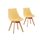 2 chaises scandinave LOA - Couleur - Moutarde