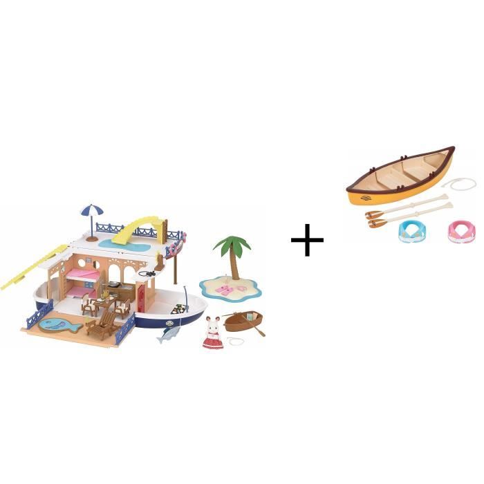 SYLVANIAN FAMILIES 5206-2883 Bateau de croisière & Canoë