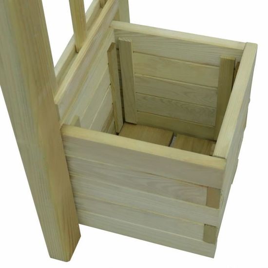 Vidaxl Pergola De Jardin Pour Plantes Bois De Pin Impregne Support