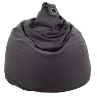 POUF - POIRE Poire déhoussable en coton FLO - Ø75x110 cm - Gris POUF - POIRE Poire déhoussable en coton FLO - Ø75x110 cm - Gris