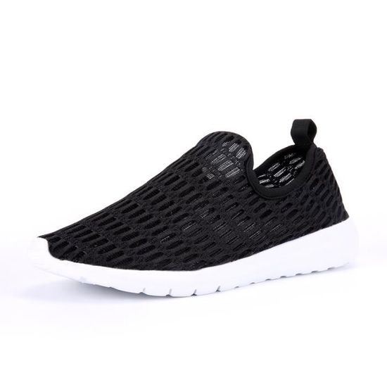 Baskets Femme Casual Respirant Sneakers Chaussures De Sport Noir Noir - Achat / Vente basket Baskets Femme Casual Respirant Sneakers Chaussures De Sport Noir Noir - Achat / Vente basket