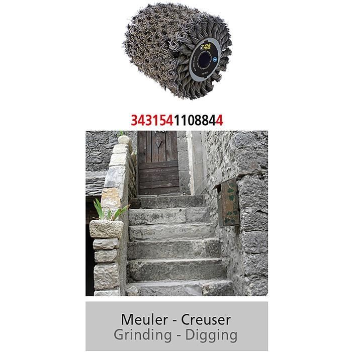 Task 134419 4 rangée Brosse métallique