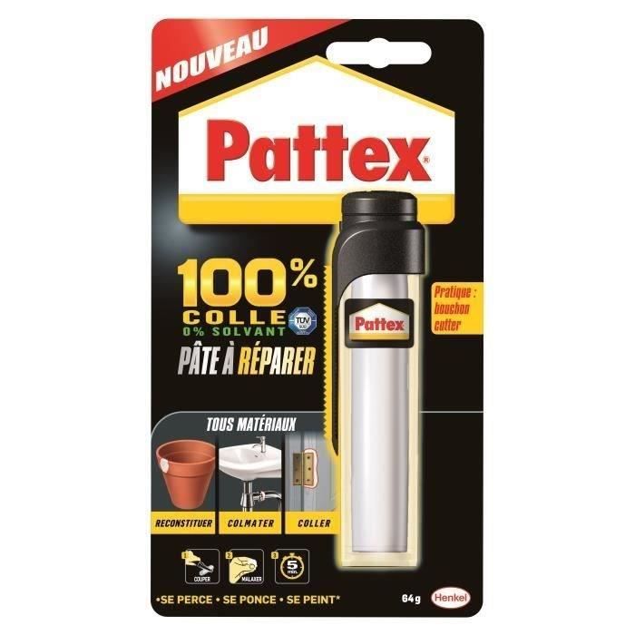 PATTEX Pâte à réparer Epoxy 100% colle - 64 g