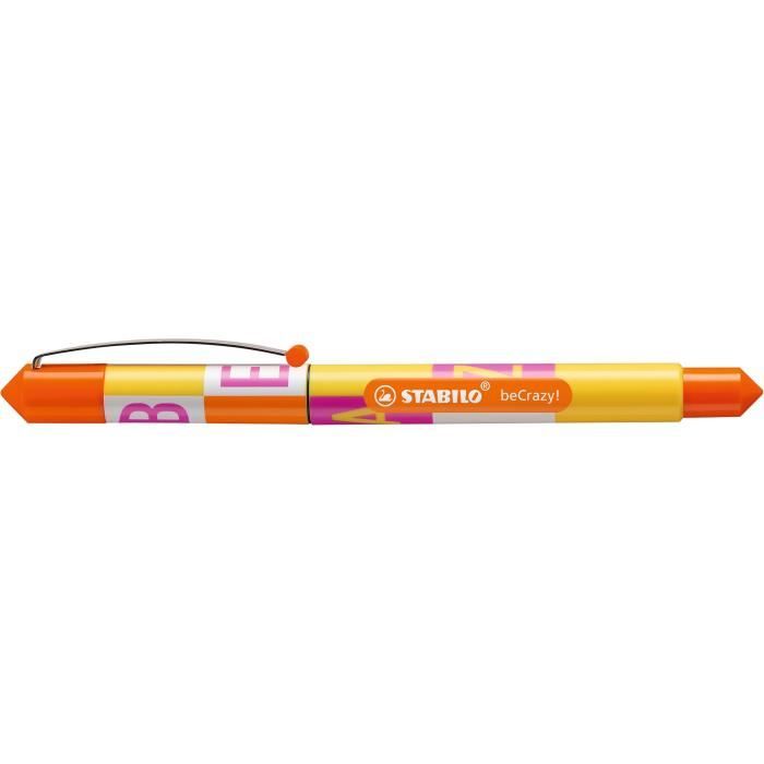 STABILO Stylo-plume beCrazy! - Collection Type : décor jaune