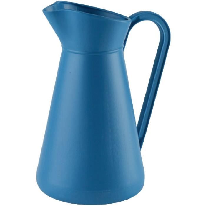 Broc Plastique 5 Litres EDA - Pichet Rigide Gris Galet | Fabriqué En France | Bec Verseur Et Anse