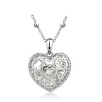 PENDENTIF VENDU SEUL Pendentif Coeur Blanc en Cristal de Swarovski Elem PENDENTIF VENDU SEUL Pendentif Coeur Blanc en Cristal de Swarovski Elem