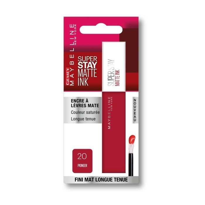 GEMEY MAYBELLINE Superstay Matte Ink Rouge à lèvre - 20 Pioneer