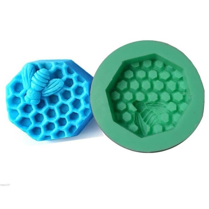 Moule En Silicone Pour Bougies En Forme De Ruche D'abeille