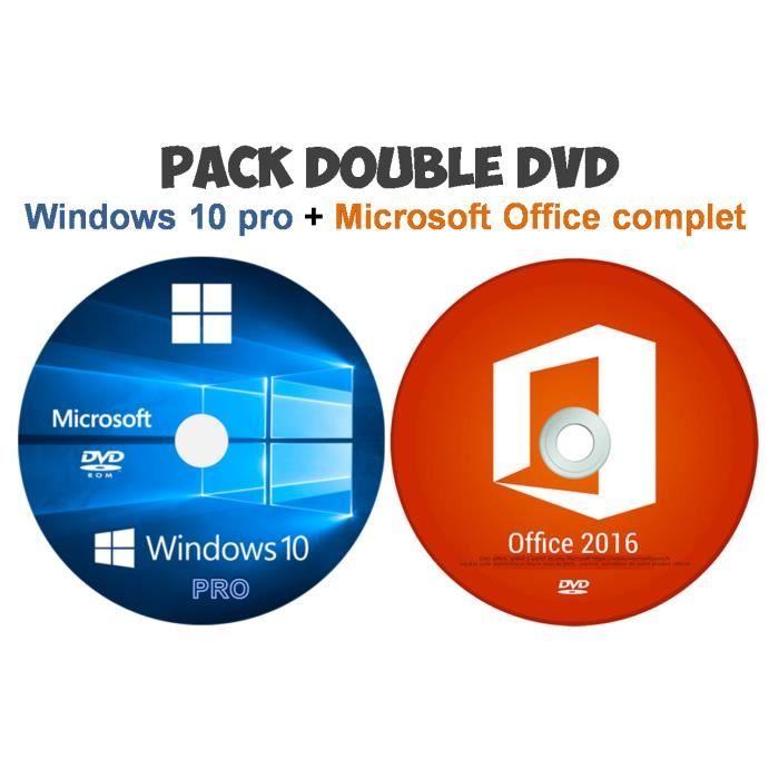 Windows 10 pro dvd + pack office dvd Prix pas cher Cdiscount