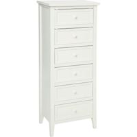 CHIFFONNIER - SEMAINIER Chiffonnier Charme - 6 Tiroirs - Blanc CHIFFONNIER - SEMAINIER Chiffonnier Charme - 6 Tiroirs - Blanc
