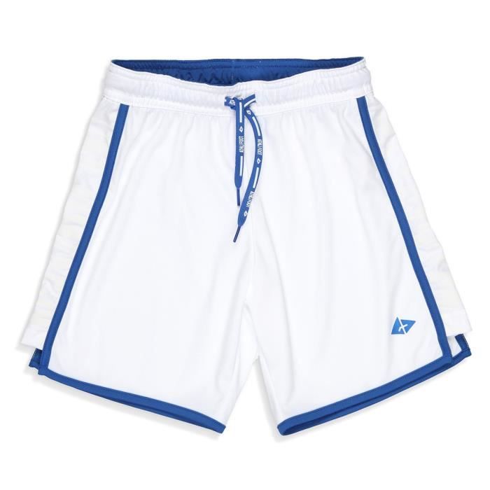 ATHLI-TECH Short de Football Aristote - Garçon - Blanc