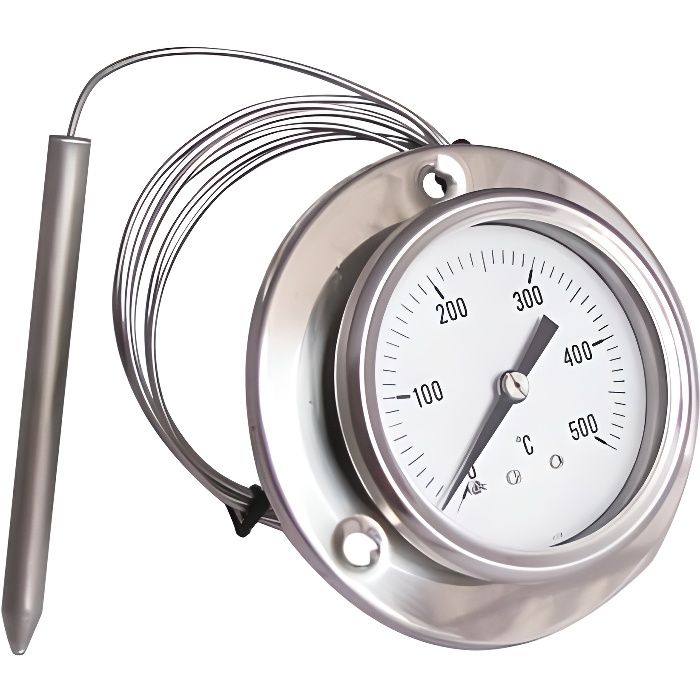 Thermomètre Barbecue Onlyfire - Double Cadran Acier Inox Pour Grill Et Fumoir